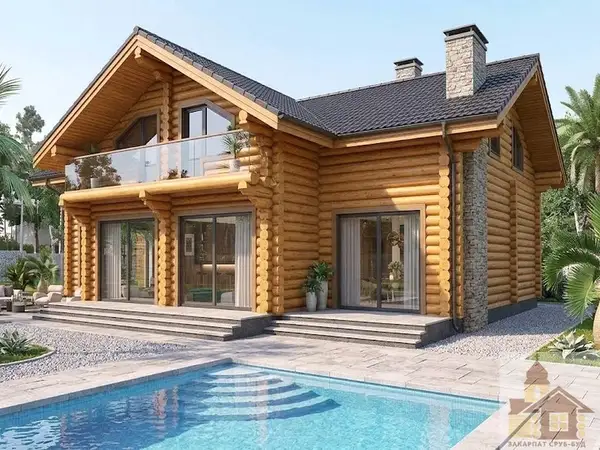 Будівництво зрубу Карпатський Азимут 210